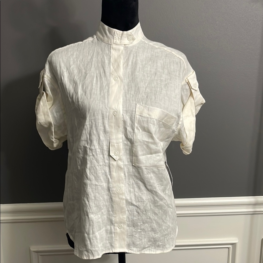 NWT, Equipment Cream Button Down Shirt